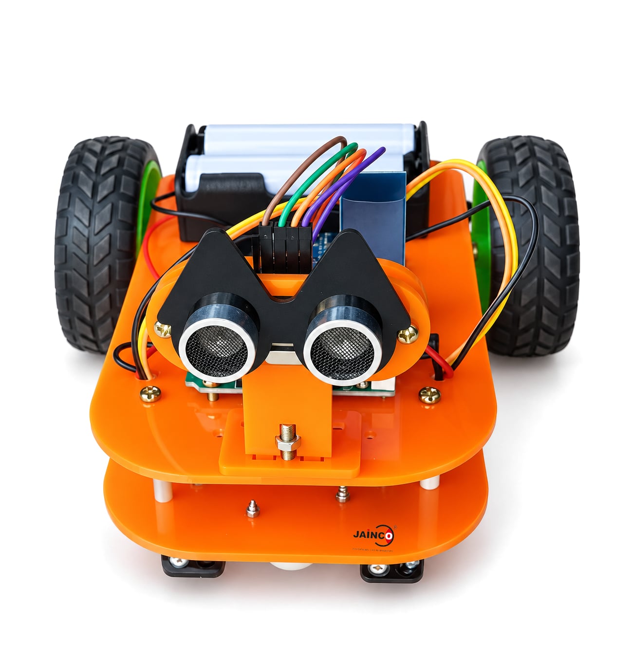 Smartcircuits 2WD Orange Chassis Acrylic Robotic Kit