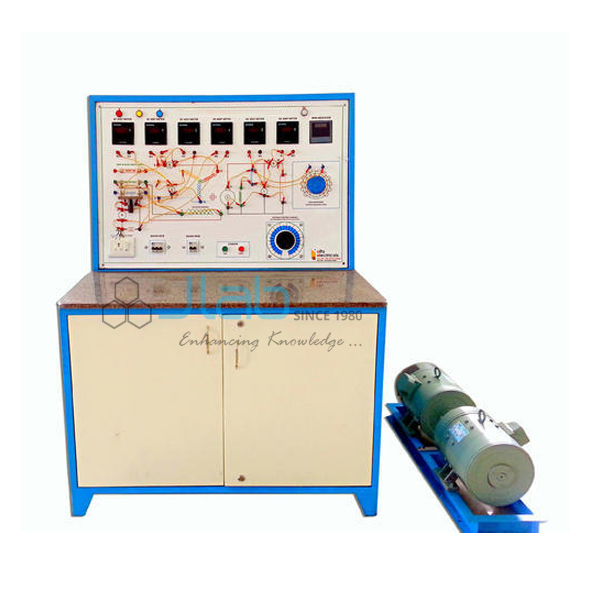 Experimental Setup for V and Curves of Synchronous Motor