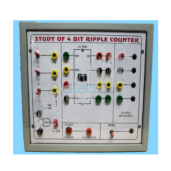Study of 4 Bit Ripple Counter Forward and Reverse