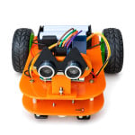 Smartcircuits 2WD Orange Chassis Acrylic Robotic Kit