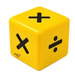 Dice to show mathematical operations