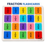 Flash cards for fractions (20)