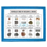 Minerals Collection Used in Building a House, Set of 10