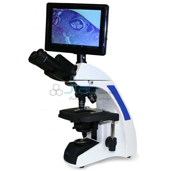 Trinocular Digital Microscope with LCD Touch Pad 5W LED Kohler Illumination