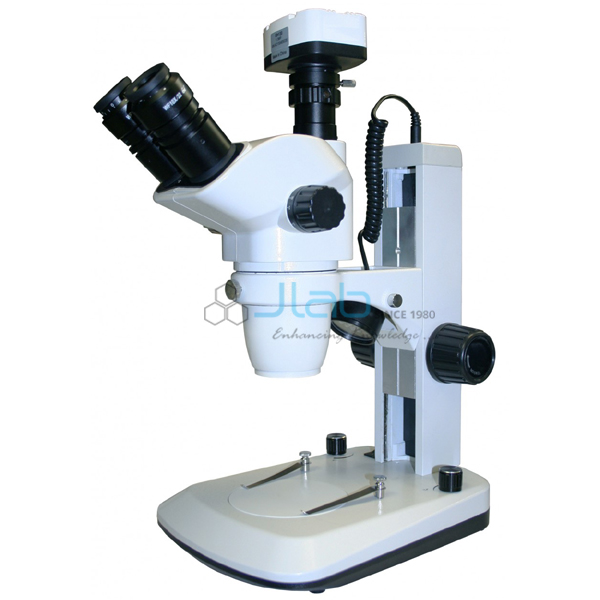 Digital Wide Field Stereo Zoom Trinocular Microscope