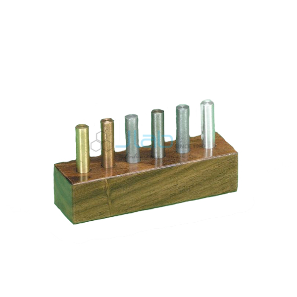 Metal Cylinders wood case Set