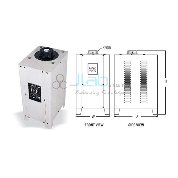 Variac Three Phase Portable Table