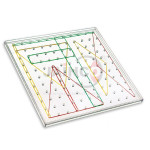 Geoboard Transparent 11X11 Flat head Peg Grid