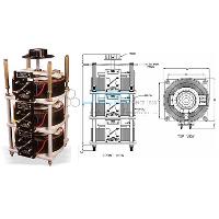 Variac Three Phase Flush Back Of Panel Open