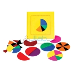 Flip N Fraction Geoboard with Cirlcle Cuts