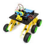 6WD Yellow Chassis Acrylic Robotic Kit