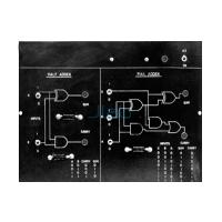 Digital Trainer to Verify Half Adder using OR, EX-OR and AND Gates